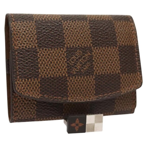 LOUIS VUITTON Damier Ebene Cuffs Cuff Case M64681 LV Auth BA2081V - Picture 1 of 14